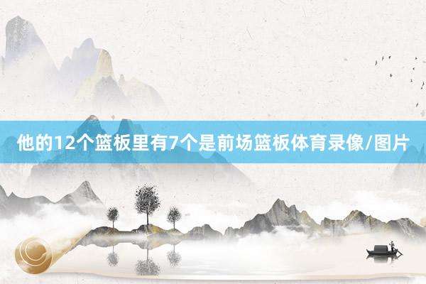 他的12个篮板里有7个是前场篮板体育录像/图片