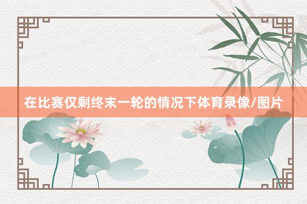 在比赛仅剩终末一轮的情况下体育录像/图片