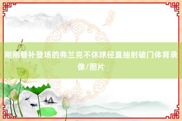 刚刚替补登场的弗兰克不休球径直抽射破门体育录像/图片
