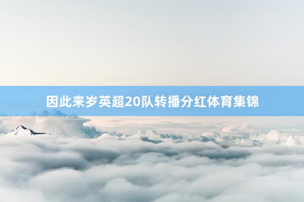 因此来岁英超20队转播分红体育集锦
