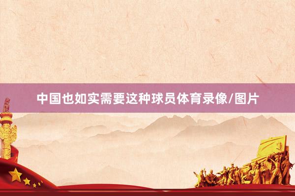 中国也如实需要这种球员体育录像/图片