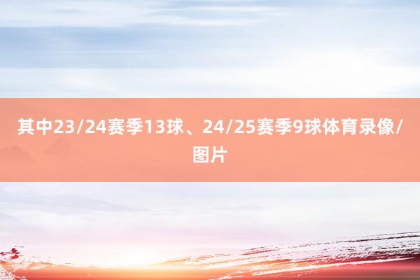 其中23/24赛季13球、24/25赛季9球体育录像/图片
