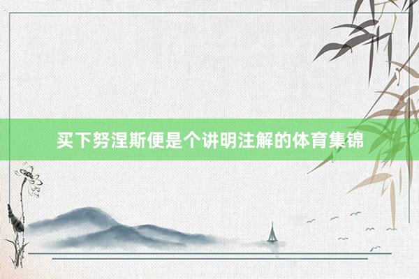 买下努涅斯便是个讲明注解的体育集锦