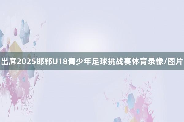 出席2025邯郸U18青少年足球挑战赛体育录像/图片