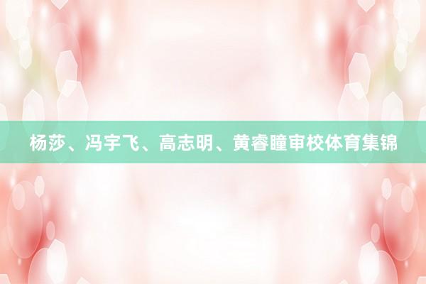 杨莎、冯宇飞、高志明、黄睿瞳审校体育集锦