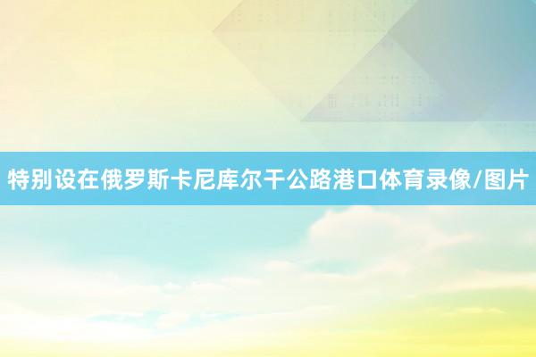 特别设在俄罗斯卡尼库尔干公路港口体育录像/图片