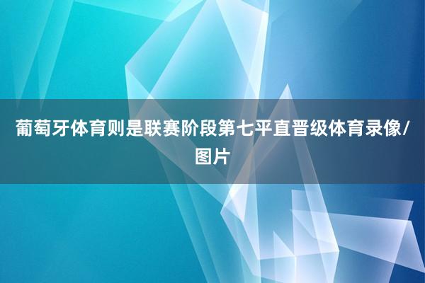 葡萄牙体育则是联赛阶段第七平直晋级体育录像/图片