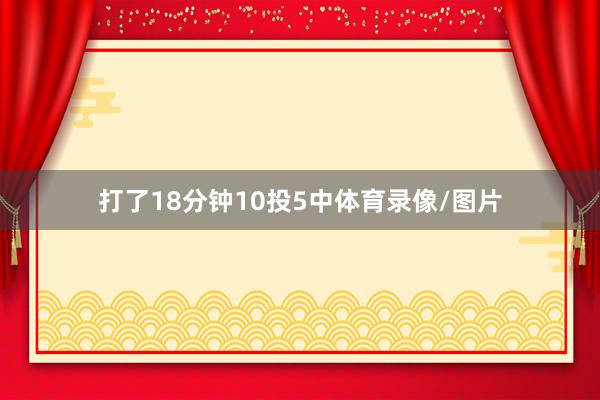 打了18分钟10投5中体育录像/图片