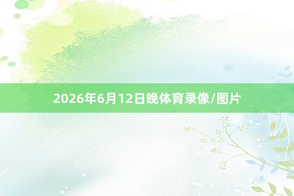 2026年6月12日晚体育录像/图片