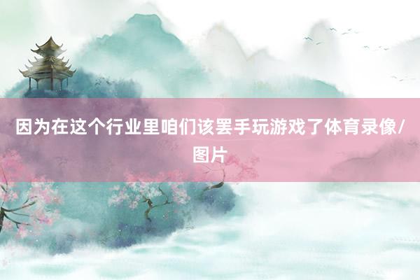 因为在这个行业里咱们该罢手玩游戏了体育录像/图片