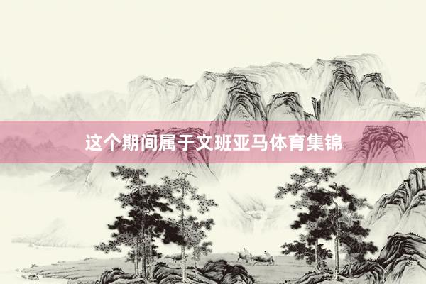 这个期间属于文班亚马体育集锦