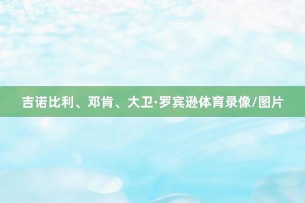 吉诺比利、邓肯、大卫·罗宾逊体育录像/图片