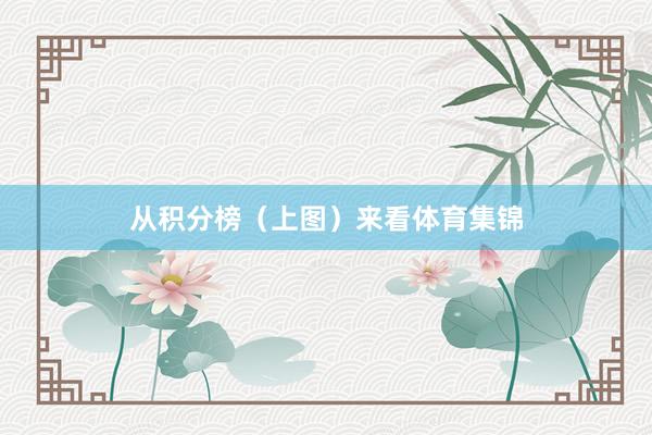 从积分榜（上图）来看体育集锦