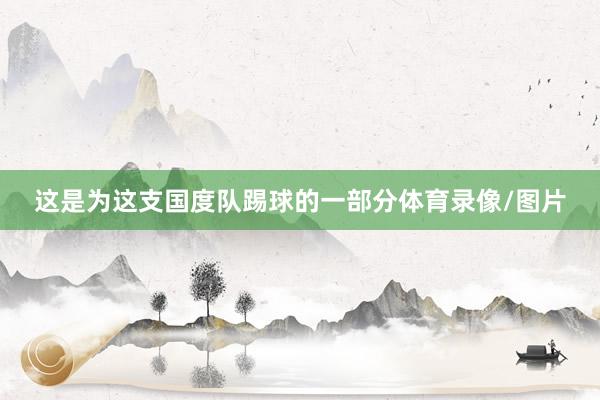 这是为这支国度队踢球的一部分体育录像/图片